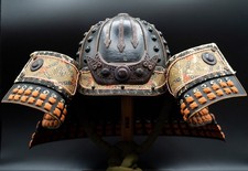 Capacete Samurai Ferro KABUTO Japonês Vintage Armadura Usável Tamanho Real F/S, usado comprar usado  Enviando para Brazil