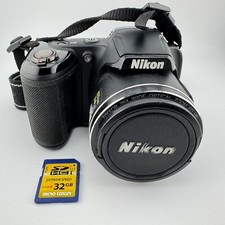 Usado, Pacote de câmera digital Nikon COOLPIX L810 16.1MP vermelha com cartão SD 32GB FUNCIONAIS TESTADOS comprar usado  Enviando para Brazil