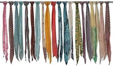 20 peças cinto de seda indiano vintage e faixas envoltório de cabeça pescoço patchwork cachecol envoltório, usado comprar usado  Enviando para Brazil