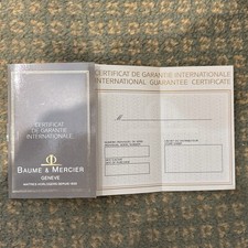 Certificat baume mercier d'occasion  Chantilly