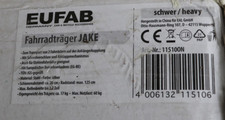 Eufab 11510 fahrradträger gebraucht kaufen  Delbrück