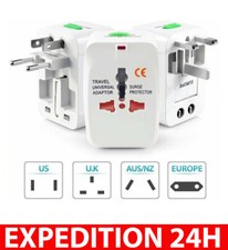 Adaptateur de Voyage Universel (+ 150 pays) EU/UK/USA/JP/TH .., avec 2 ports USB comprar usado  Enviando para Brazil