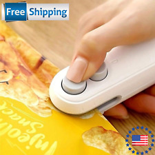 Mini selador de bolsa recarregável selador de saco 2 em 1 selador de saco selo térmico com cortador comprar usado  Enviando para Brazil