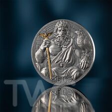 Zeus The Great Greek Mythology 3 oz Acabamento antigo moeda de prata CFA Camarões 2025, usado comprar usado  Enviando para Brazil