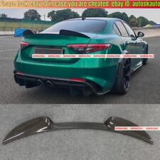 Asa spoiler labial tronco traseiro fibra de carbono real para Alfa Romeo Giulia 2017-2021  comprar usado  Enviando para Brazil