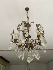 Lampadario gocce cristallo usato  Mirandola