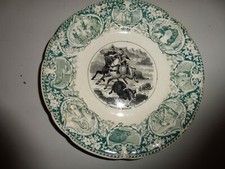 Assiette sarreguemines 19e d'occasion  Coutances