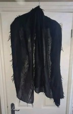 Black shawl scarf for sale  WALSALL