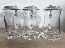 Bierkrüge glas zinndeckel gebraucht kaufen  Bad Hersfeld