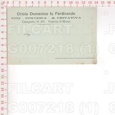 G7218 PUBBLICITA MONZA CITTA CASSIGNOLO ORIOLA VINO PRIVATIVA COMMERCIO 1910 comprar usado  Enviando para Brazil
