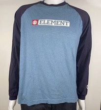 Camisa Vintage Element Skate Manga Longa Dois Tons Logotipo Frontal Gráfico Tamanho Médio comprar usado  Enviando para Brazil