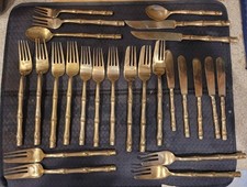 Pcs flatware bronze for sale  Marina Del Rey
