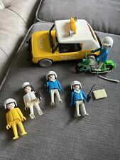 Playmobil Coche Policía Amarillo Vintage 1976 con Moto 5 Figuras y Accesorios, usado segunda mano  Embacar hacia Argentina