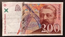 Billet 200 francs d'occasion  Ogeu-les-Bains