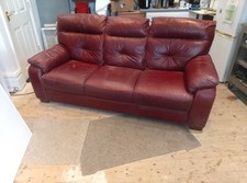 Leather sofa seater for sale  LYTHAM ST. ANNES