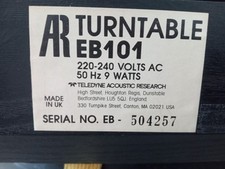 acoustic research turntable for sale acoustic research turntable for sale TUNBRIDGE WELLS
