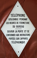 Plaque émaillée cabine d'occasion  France