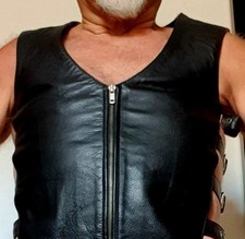 Gilet homme cuir d'occasion  Fougères