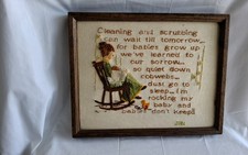 Framed embroidered wall for sale  Hartland