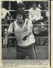 1975 Press Photo Jimmy Connors, Tennis Player, Practice at Caesars Palace Hotel comprar usado  Enviando para Brazil