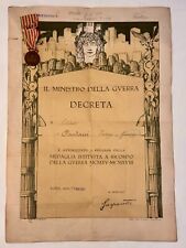 Diploma attestato guerra usato  Siena