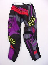 Calça feminina Fox Racing 180 7/8 motocross corrida roxa couro poliéster comprar usado  Enviando para Brazil