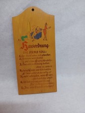 Wandbrettchen holz hausordnung gebraucht kaufen  Schwalmstadt