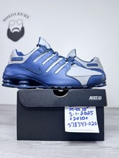 Usado, Tênis de corrida tamanho 10 - Nike Shox NZ masculino cinza azul marinho 378341-020 comprar usado  Enviando para Brazil