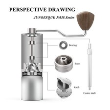 Usado, Moedor de café manual JUNOESQUE série JM38 aço inoxidável Pentágono comprar usado  Enviando para Brazil