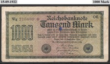 Deutsches reich 1922 gebraucht kaufen  Berlin