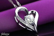 Crystal heart pendant for sale  SOUTHSEA