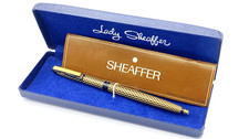 CANETA ESFEROGRÁFICA VINTAGE SHEAFFER LADY EM PADRÃO PRETO PAISLEY NA CAIXA FEITA NOS EUA comprar usado  Enviando para Brazil