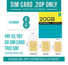 Sim card pay for sale  SALFORD