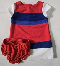 Vestido de bebê colorido Tommy Hilfiger com capa de fralda. Tamanho 12 meses. comprar usado  Enviando para Brazil
