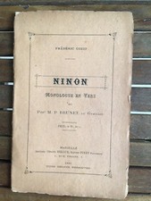 Gueit nino. monomogue d'occasion  Nice-