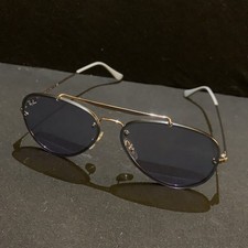 Óculos de sol Ray-Ban Blaze aviador Gunmetal com marrom degradê marrom escuro RB3584N comprar usado  Enviando para Brazil