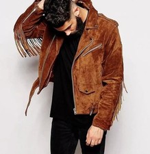 Veste franges cuir d'occasion  Expédié en France