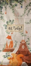 Telón de fondo de tela de animales del bosque para decoración de baby shower/guardería, 36X78 segunda mano  Embacar hacia Mexico