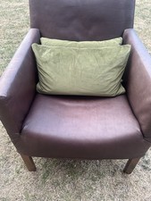 Heals brown leather for sale  SUTTON