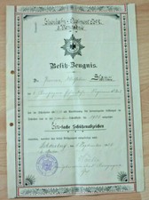 Urkunde besitz zeugnis gebraucht kaufen  Hattingen