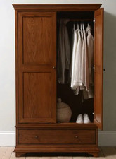 white stained oak wardrobe for sale  GRANGE-OVER-SANDS
