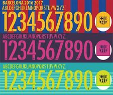 Conjunto de nome e número para Barcelona La League&Champions League 2016/2017 Home/Away comprar usado  Enviando para Brazil