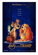 Original Disney Lady & The Tramp 2 lados 1 folha 27 x 40 enrolada! QUASE PERFEITO R97, usado comprar usado  Enviando para Brazil