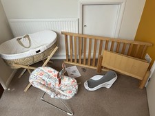Cotbed moses basket for sale  ROYSTON
