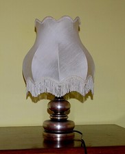 Lampada legno argentata usato  Vignate