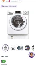 Hoover hbws48d1w4 integrated for sale  NOTTINGHAM