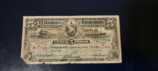 1922 EL BANCO DE GUATEMALA 5 PESOS tamanho pequeno formato comprar usado 1922 EL BANCO DE GUATEMALA 5 PESOS tamanho pequeno formato comprar usado  Enviando para Brazil
