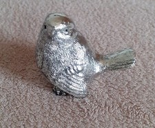 Vogel silberfarben 6x5cm gebraucht kaufen  Freden (Leine)