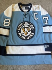 Camiseta de hóquei clássica inverno Reebok Sidney Crosby Pittsburgh Penguins 2008 NHL G comprar usado  Enviando para Brazil
