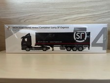 Minúsculo carro miniatura reboque SF recipiente 40 pés Mercedes Benz Actros em escala 1/64 comprar usado  Enviando para Brazil